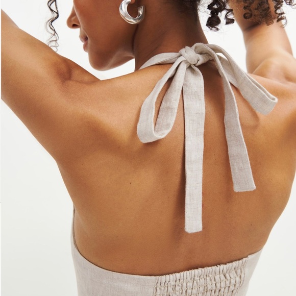 NWT Reformation Edina Linen Dress - Size 2 - Picture 6 of 8